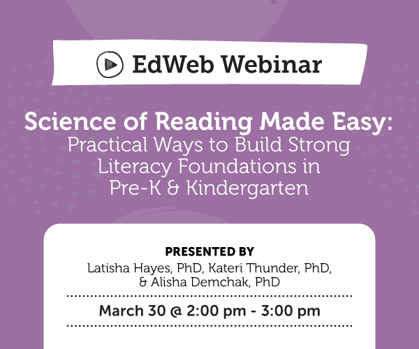 Graphic to advertise Science of Reading Made Easy webinar