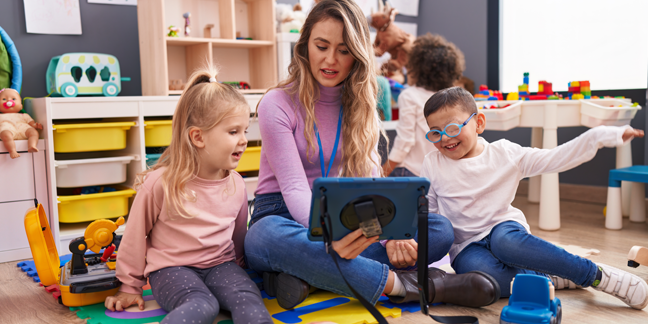 preschool children using technology in the classroom